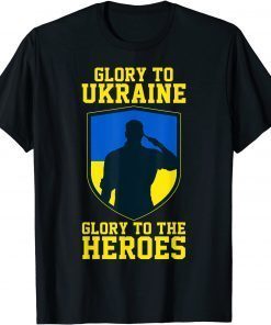 Glory to Ukraine! Glory to the heroes! Support Ukraine Tee T-Shirt