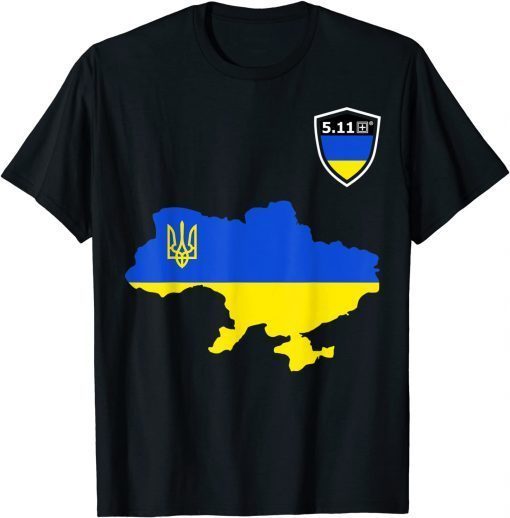 5.11 Ukraine Flag Support Ukraine W Stand With Ukraine Classic Tee Shirts