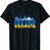 Support Ukraine Landmark Ukrainian Flag T-Shirt