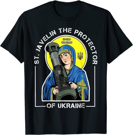 St. Javelin The Protector Of Ukraine Vintage Retro T-Shirt