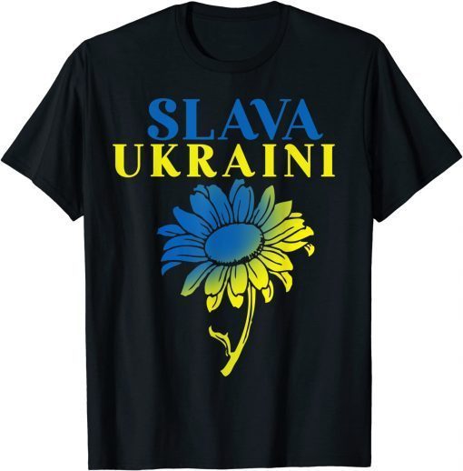 Slava Ukraini Sunflower Ukraine Gift T-Shirt