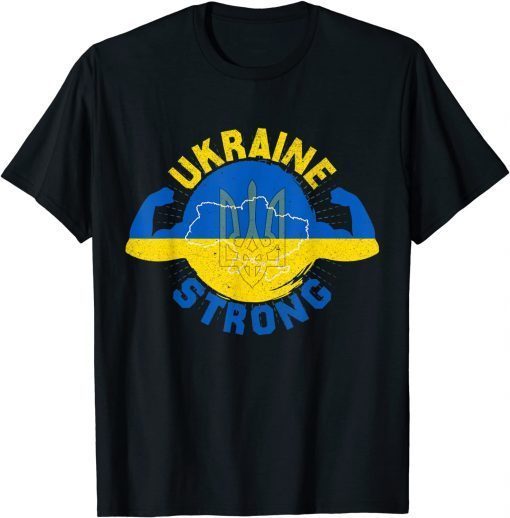 I Stand With Ukraine Flag Ukraine Strong Ukrainians Support Shirt