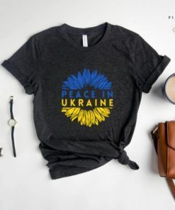 TShirt Peace In Ukraine Sunflower, Stand With Ukraine Anti War