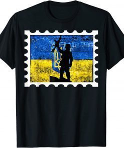 Vintage Ukraine Postage Stamp Flag Pride 2022 Shirt