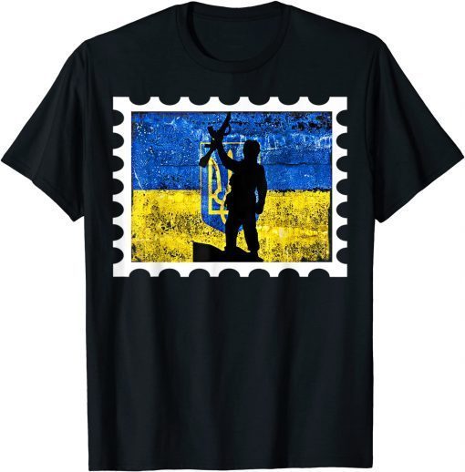 Vintage Ukraine Postage Stamp Flag Pride 2022 Shirt