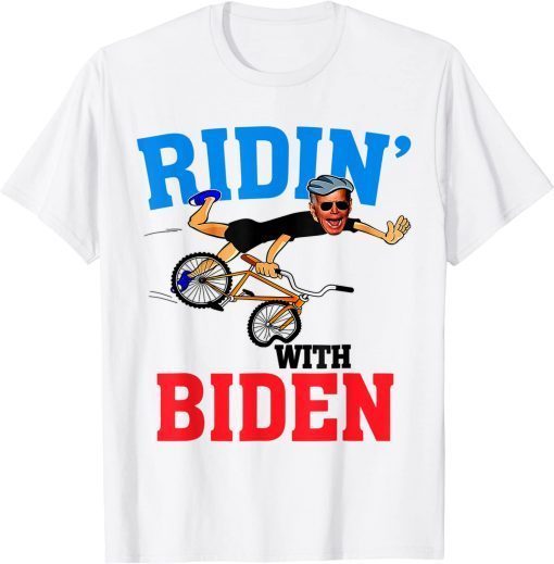 Joe Biden Bike falls Biden falling Ridin With Biden T-Shirt