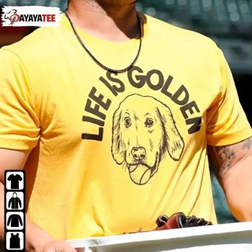 Ty France Life Is Golden Puppy Tee Shirts