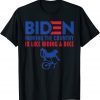 Official Running the country is like riding a bike funny joe bide T-Shirt