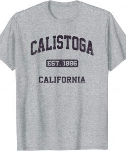 Official Calistoga California CA vintage state Athletic style T-Shirt