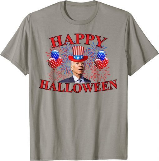 Official Biden 4th Of July Biden Happy Halloween Anti Biden T-Shirt