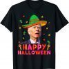 Biden Sombrero Cinco De Mayo Happy Halloween Gift Tee Shirts