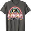 First Day of School Hello Kindergarten Teacher Rainbow Kids Unisex T-Shirt