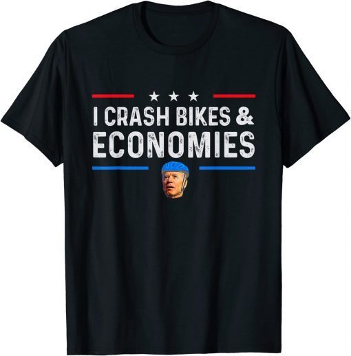 Biden Bicycle I Crash Bikes And Economies Gift T-Shirt