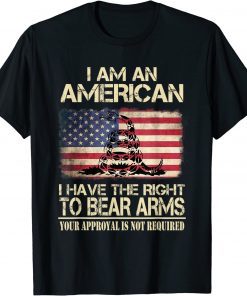 Biden I Am An American I Have The Right To Bear Arms T-Shirt