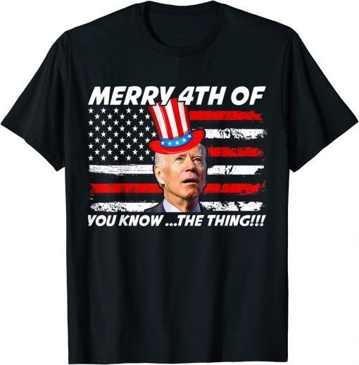 Joe Biden Dazed Merry 4th Of You Know Unisex T-Shirt