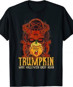 T-Shirt Trumpkin Make Halloween Great Again Skeleton Skull