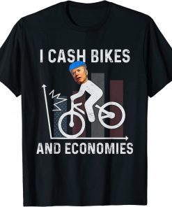 Biden Bicycle I Crash Bikes And Economies Vintage T-Shirt