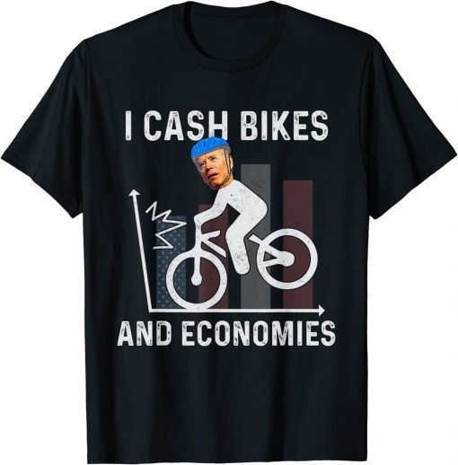 Biden Bicycle I Crash Bikes And Economies Vintage T-Shirt