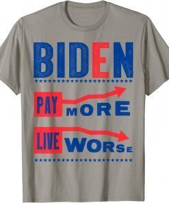 Classic Biden Pay More Live Worse ,Anti Biden Pay More T-Shirt