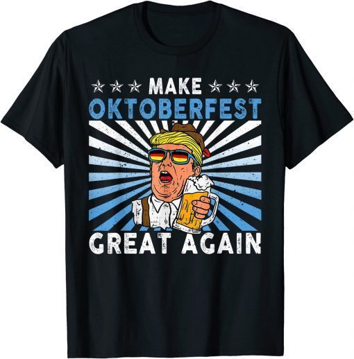 Make Oktoberfest Great Again Funny Trump Drink Beer Mug Classic T-Shirtt