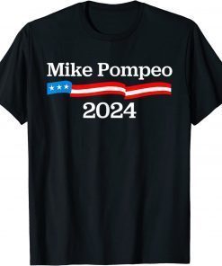 Funny Trump Mike Pompeo 2024 USA Flag Shirt