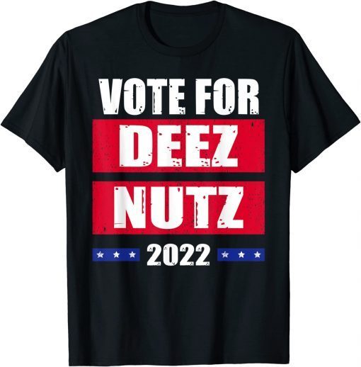 Shirts Vote For Deez Nutz 2022 President Biden Trump Retro USA Flag