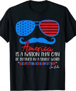 America nation defined in a single word Funny Biden Quote Classic TShirt