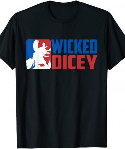 Wicked Dicey, Baseball Logo Style Gift Shirts