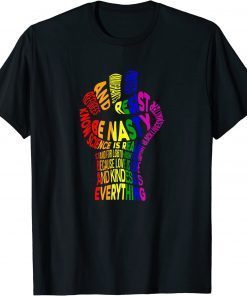 Funny Anti Trump Resist Kindness Empowerment Protect LQBTQ T-Shirt