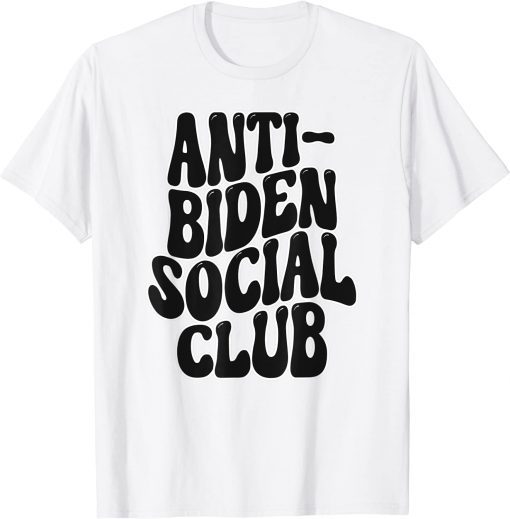 Anti Biden Social Club Biden Bike Democrat Republican USA Vintage T-Shirt