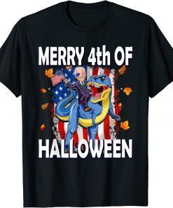 2022 Merry 4th of Halloween Biden Funny Halloween T-Shirt