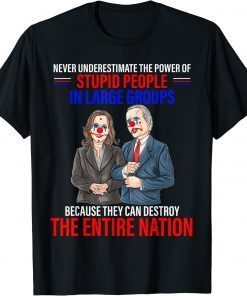 Never Underestimate The Power Of People in Large Group Tee Shirt