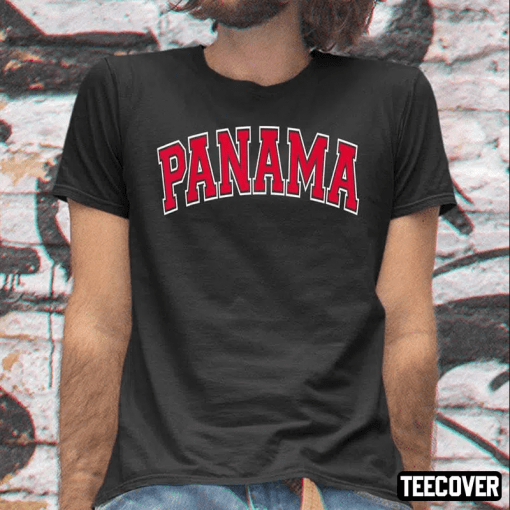 Vintage Panama Varsity Style T-Shirt