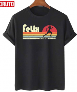 Funny Allyson Felix Us Track And Field Historic Record 11th Medal T-Shirt