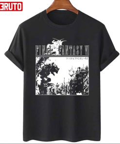 T-Shirt Black N White Final Fantasy VI Art