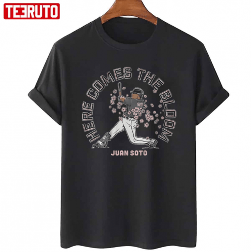 T-Shirt Playing Juan Soto Here Comes The Bloom