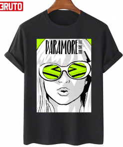 Vintage Girl With Eyeglass Paramore Shirts