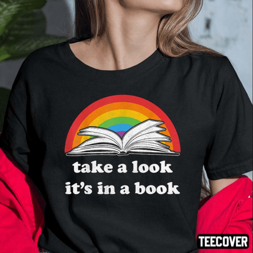 2022 Take A Look It’s In A Book Reading Vintage Retro Rainbow Classic Shirt