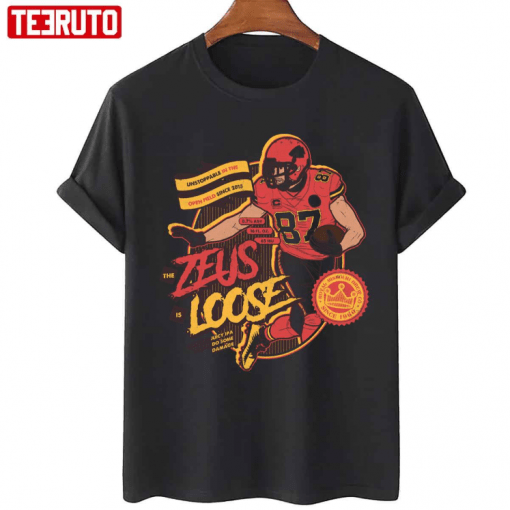 The Zeus Is Loose Boozy Juicy IPA Craft Beer Label Funny T-Shirt