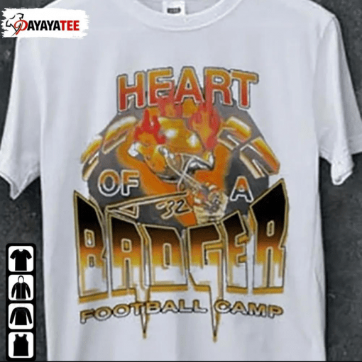 Official Heart Of A Badger Football Camp 2022 Shirt