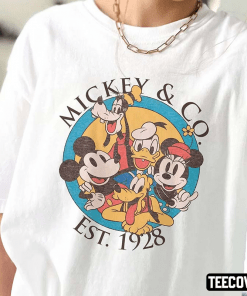 Mickey & Co 1928 Shirt Mickey And Friends Vintage T-Shirt