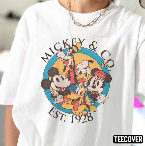 Mickey & Co 1928 Shirt Mickey And Friends Vintage T-Shirt