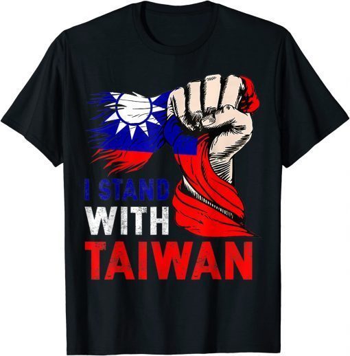 I Stand With Taiwan Supporter Taiwanese Flag T-Shirt