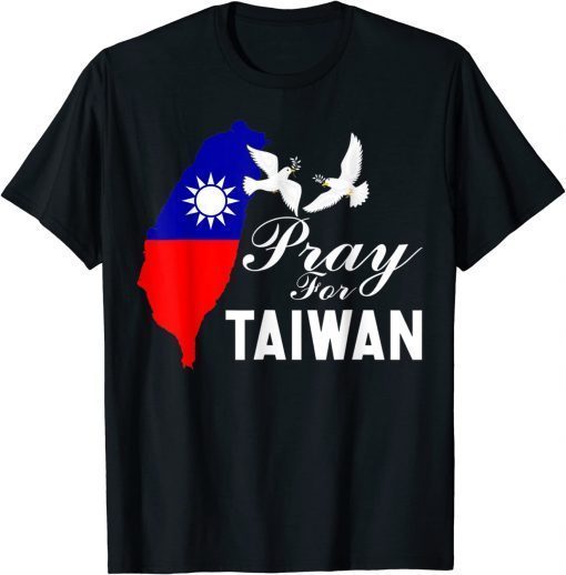 Pray For Taiwan Support Taiwanese Flag Heart Unisex T-Shirt