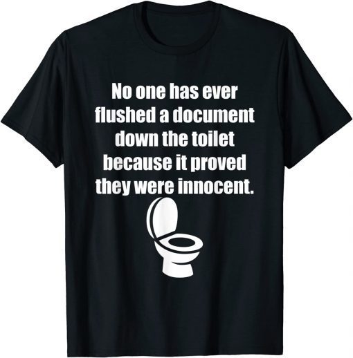 Trump Toilet Documents Tee Shirt