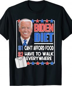 BIDEN DIET President Politics Satire Anti Biden Joke Shirt