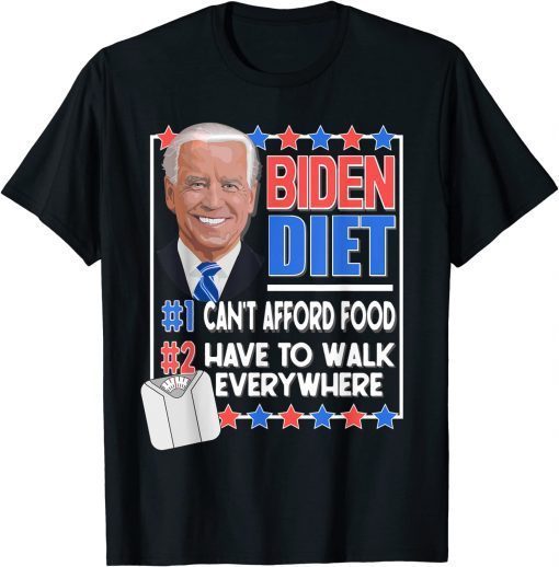 BIDEN DIET President Politics Satire Anti Biden Joke Shirt