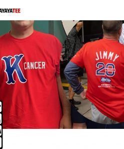 K Cancer T-Shirt Baseball Boston Red Sox The Jimmy Fund Merch