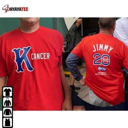 K Cancer T-Shirt Baseball Boston Red Sox The Jimmy Fund Merch