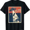 Alien Farm Abduction Beam Funny Retro Bacon Lover UFO Pig T-Shirt